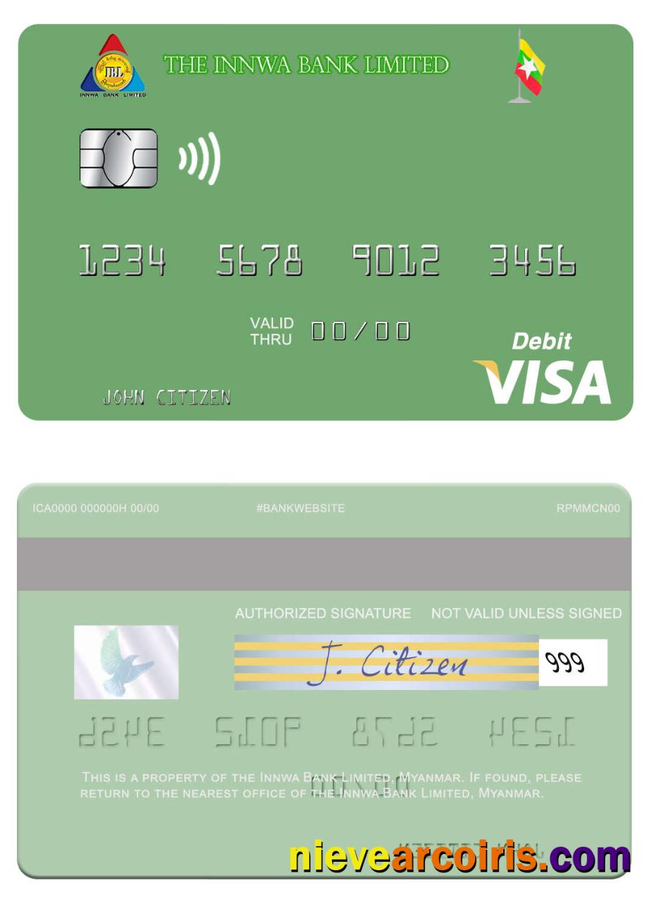 Myanmar Innwa Bank Limited visa debit card